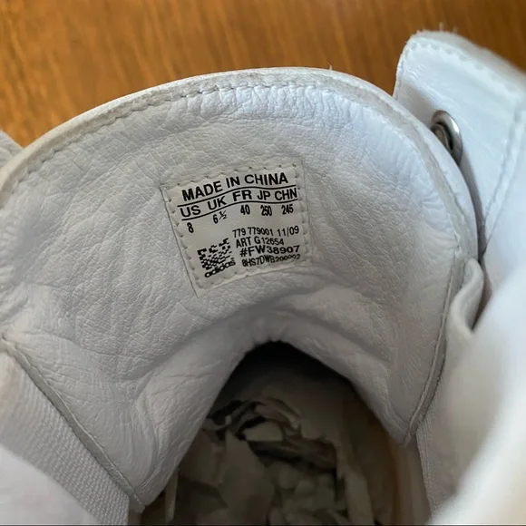 Y-3 adidas shizuka high top leather sneakers by yohji yamamoto - Picture 5 of 8